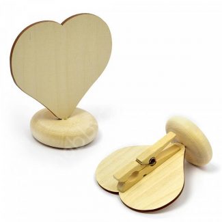 Деревянная заготовка из сосны Сердце на подставке 90х95мм 1шт.