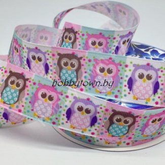 Лента репсовая Premium 2,5см "ФИЛИН" (остаток) 1м 55 см