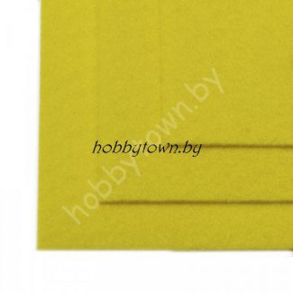 Фетр 20х30, жёсткий, толщина 1мм (цв. лимон)