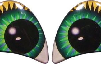 Глаза серии "Винкс" без ресниц, винтовые 32 мм