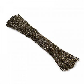 Шнур отделочный "сутаж" 2,0 мм (цв.чёрный/золото) отрез 1 м