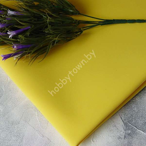 Фоамиран иранский 0,8-1 мм (цв. тёмно-жёлтый 122 (006))