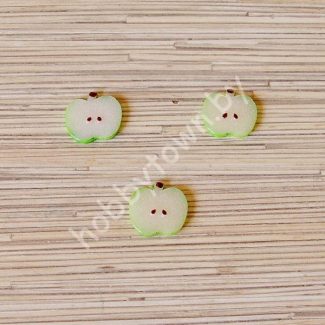 Кабошон Яблоко 25 мм (цв.зелёный) 1шт.