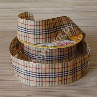 Лента декоративная "шотландка", Premium, 4см, отрез 1м