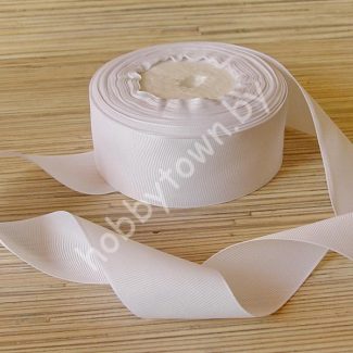 Лента репсовая 40 мм (цв.белый 029) 1 м