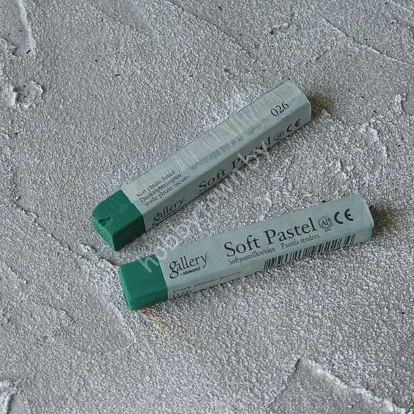 Пастель сухая мягкая профессиональная квадратная Mungyo, цвет 026 темный фталевый зеленый 1шт.