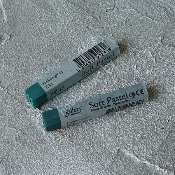 Пастель сухая мягкая профессиональная квадратная Mungyo, цвет 031 зелёный можжевельник 1шт.