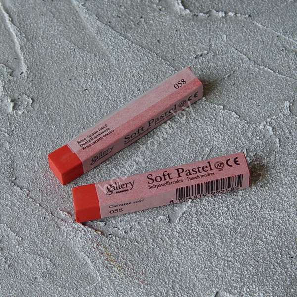 Пастель сухая мягкая профессиональная квадратная Mungyo, цвет 058 кармин розовый 1шт.