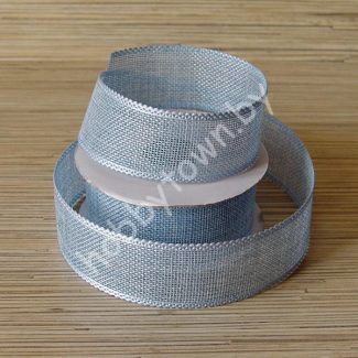 Лента декоративная 3,8 см (цв. голубой) 1м