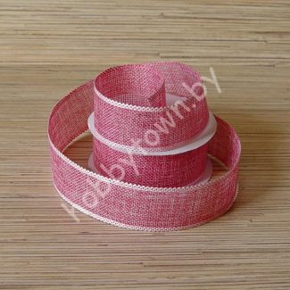 Лента декоративная 3,8 см (цв. красный) 1м
