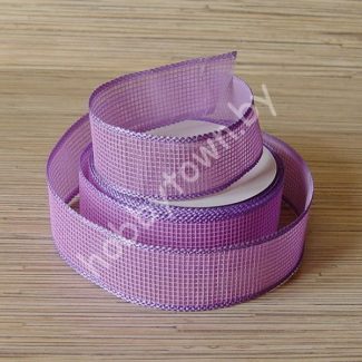 Лента декоративная 3,8 см (цв. сиреневый) 1м