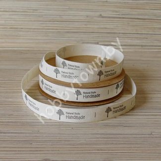 Лента льняная Handmade 1,5 см (цв. лён) 1 м