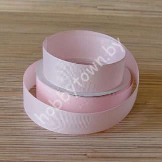 Лента репсовая, ширина 25мм, (цв.св-розовый 43) 1 метр