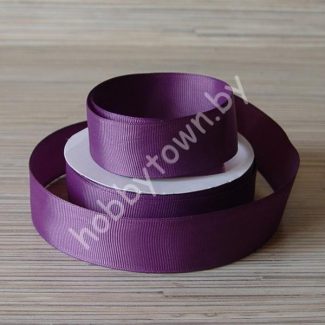 Лента репсовая, ширина 25мм, (цв.вишнёвая пенка 171) 1 метр