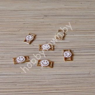 Пряжка-серединка 25x12 мм (цв. белый) 1 шт.