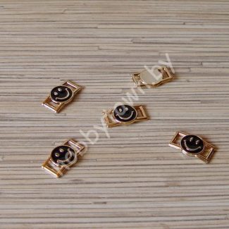 Пряжка-серединка 25x12 мм (цв. чёрный) 1 шт.