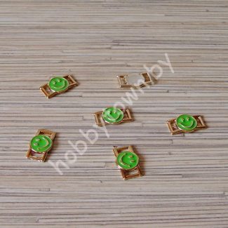 Пряжка-серединка 25x12 мм (цв. зелёный) 1 шт.