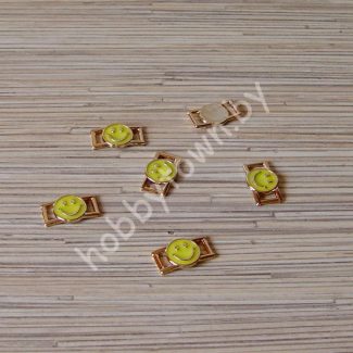 Пряжка-серединка 25x12 мм (цв. жёлтый) 1 шт.