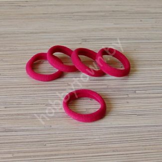 Резинка для волос бесшовная 4 см (цв.малиновый) 1шт.