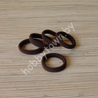 Резинка для волос бесшовная 4 см (цв.т-коричневый) 1шт.