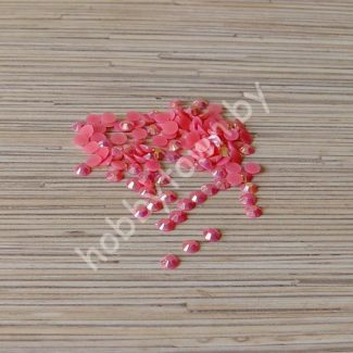 Стразы перламутр 6 мм (пластик) 50 шт. (цв. коралловый)