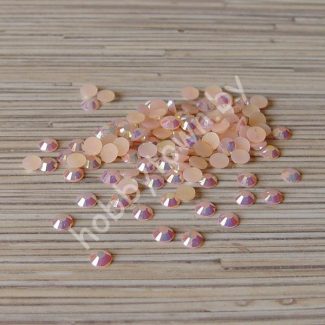 Стразы перламутр 6 мм (пластик) 50 шт. (цв. персиковый)