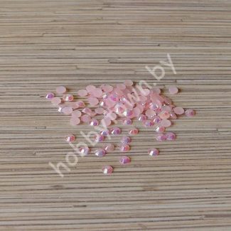 Стразы перламутр 6 мм (пластик) 50 шт. (цв. светло-розовый)