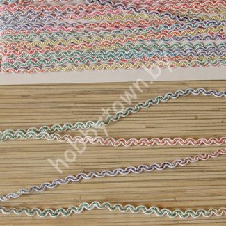 Тесьма отделочная 0,5 см (цв.микс) 1 м