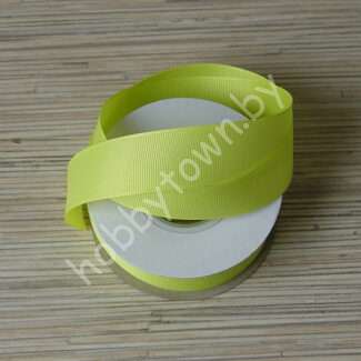 Лента репсовая, ширина 25мм, (цв.жёлтый 231) 1 метр