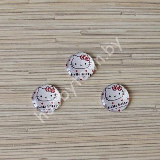 Кабошон Китти 25 мм (стекло) 1шт.