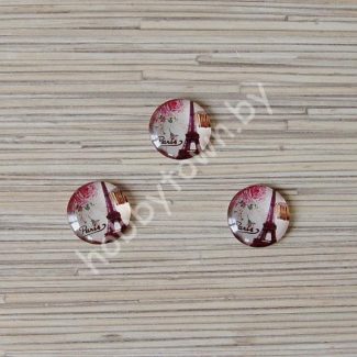 Кабошон Париж 25 мм (стекло) 1шт.