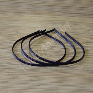 Ободок для волос металл+ткань 0,5 см (цв.тёмно-синий) 1 шт.