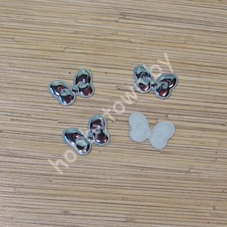 Патч глянец “Бантик” 4,0x2,5 см (цв. голубой) 1шт.