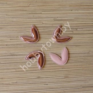 Патч глянец “Ушки” 3,7*2,8 см (цв. розовый) 1шт.