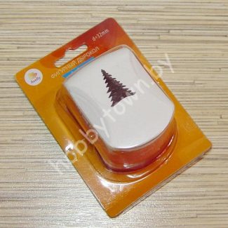 Фигурный дырокол "Пушистая ёлочка" 32mm.