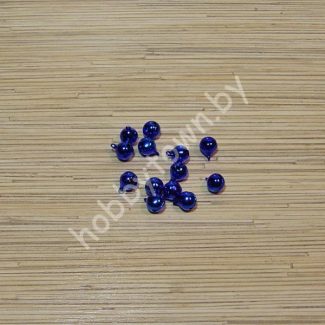 Колокольчик (бубенчик d-12мм) цв. синий 1 шт.