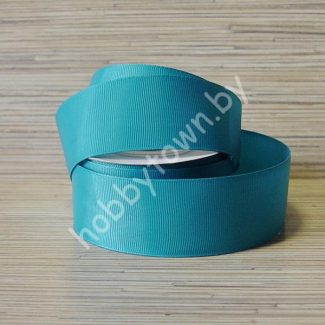 Лента репсовая, ширина 40 мм, (цв.бирюзовый 220) 1 метр