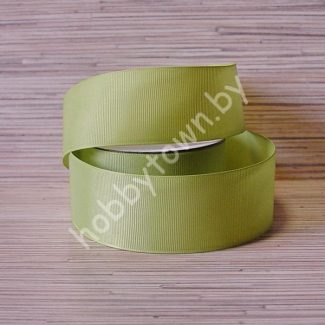 Лента репсовая, ширина 40 мм, (цв.фисташковый 76) 1 метр