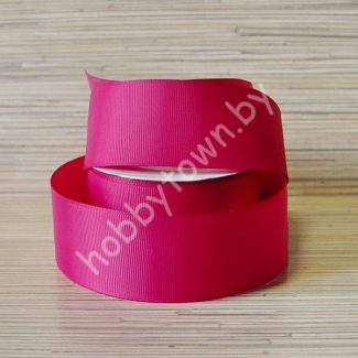 Лента репсовая, ширина 40 мм, (цв.фуксия 27) 1 метр