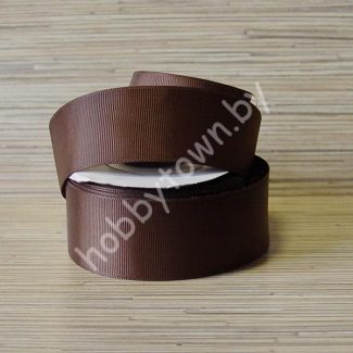 Лента репсовая, ширина 40 мм, (цв.шоколадный 136) 1 метр