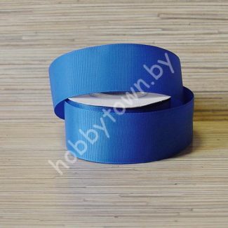 Лента репсовая, ширина 40 мм, (цв.синий 40) 1 метр