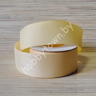 Лента репсовая, ширина 40 мм, (цв.т-бежевый 87) 1 метр