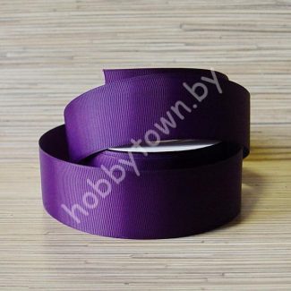 Лента репсовая, ширина 40 мм, (цв.т-сиреневый 34) 1 метр