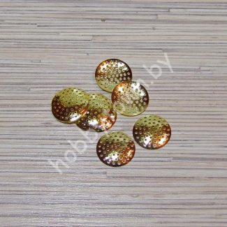 Основа "сито" 2,5 см (цв. золото) 1 шт.