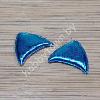 Патч “Ушки” 6x5 см (цв. бирюзовый) 1шт.