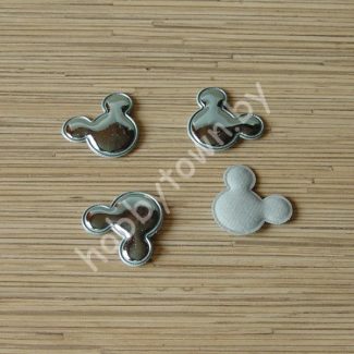 Патч глянец “Микки Маус” 4,0x3,5 см (цв. голубой) 1шт.