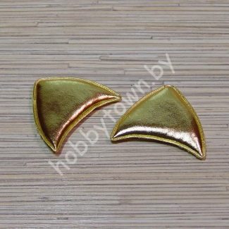 Патч “Ушки” 6x5 см (цв. золото) 1шт.