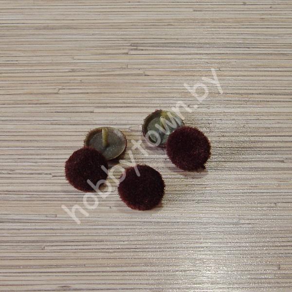 Серединки для цветов 2,5 см (цв. коричневый) набор 5шт.