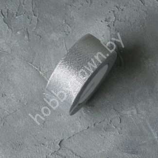 Лента-парча, ширина 40 мм (цв. серебро) 1 метр