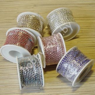 Стразы (полотном, цепочкой)